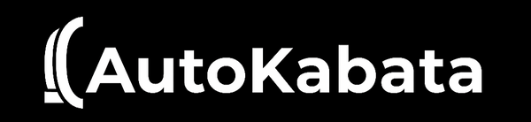 White 'AutoKabata' logo on a black background